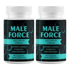 (2 Pack) Male Force Pills for Men Boosts T-Levels for Peak Performance & Stamina