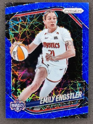 2025 Panini WNBA Prizm EMILY ENGSTLER Blue Velocity Prizm #84 Washington Mystics