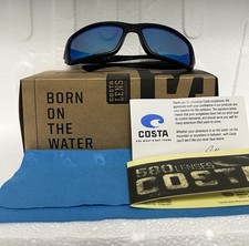 Costa Del Mar FANTAIL Matte Black Frame/blue 580P Polarized Lenses
