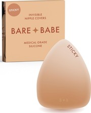 Bare Babe Triangle Adhesive Nipple Covers - Sticky Small: Fits B-D, Honey