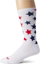 Brooks Unisex Run USA Stars Tempo Knit In Crew Socks - Smal/Medium - 2 Pairs