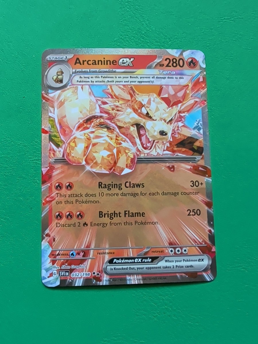 Pokemon TCG Arcanine Ex 032/198 Scarlet & Violet | eBay