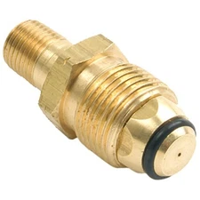Mr. Heater, Brass Fitting, 1/4in. MPT x POL, Handwheel, Included (qty.) 1