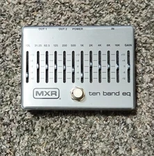 MXR 10-Band Equalizer Effects Pedal with 18V Power Supply
