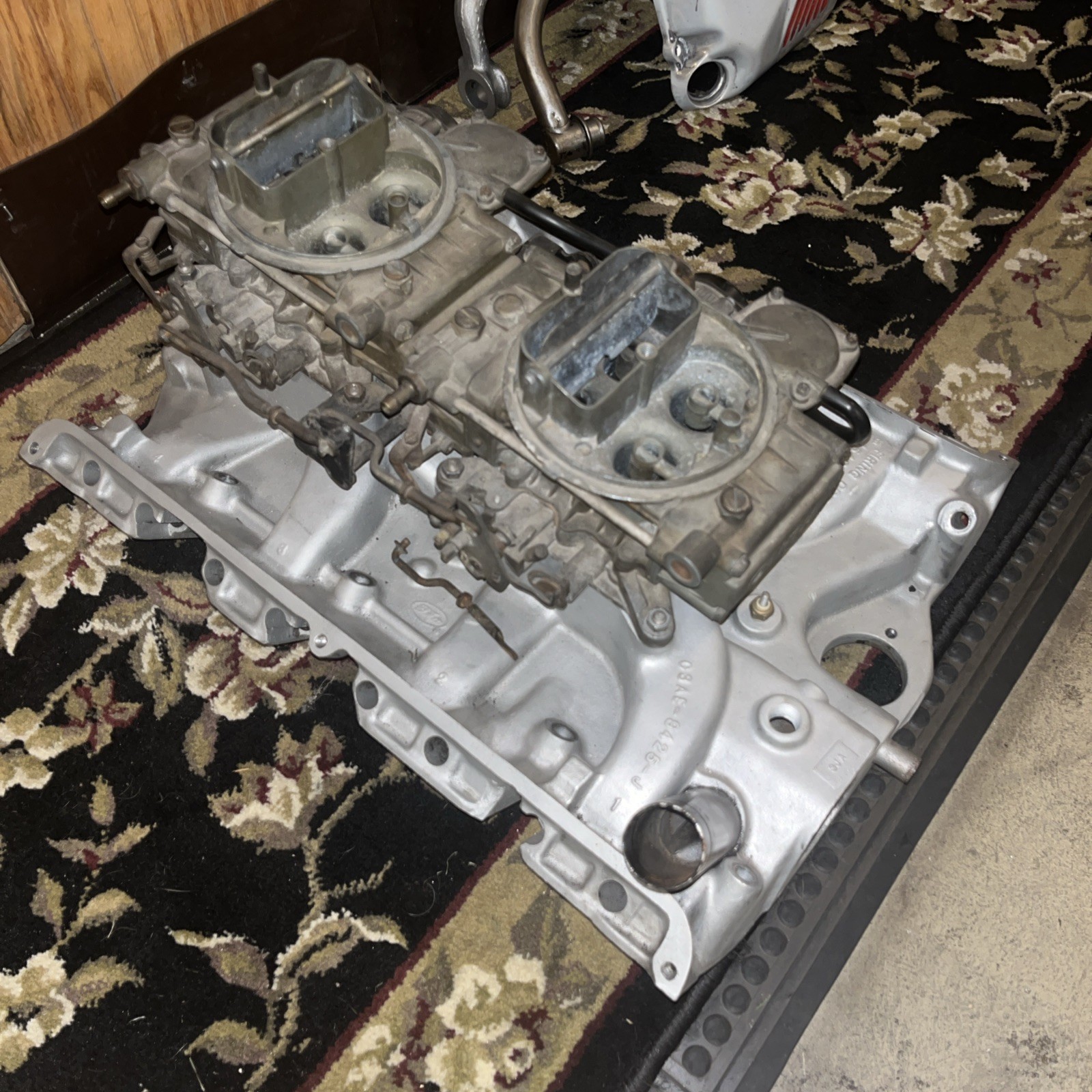 Ford FE 427 Low Riser Dual Quad C3AE-9425-J With C3AE-C Carburetors OEM ...