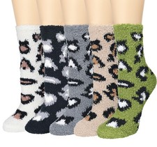 Women Fuzzy Socks Cozy Soft Fluffy Slipper Socks Home Sleeping Warm Winter So...