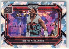 2023 Panini Prizm WWE Ice Prizm Parallel #98 Cedric Alexander
