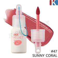 PERIPERA Ink The Velvet 4g 47 Sunny Coral Longwear Smooth Lip Tint K-Beauty