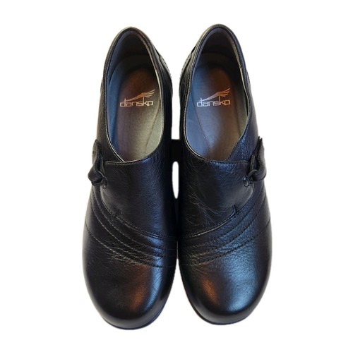Dansko 38 Womens Franny Napa Leather Slip-On Loafers US 7.5/8 Black Comfort Shoe - Picture 19 of 20