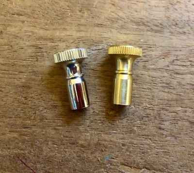 Turn Knob for Dimmer Socket - Polished Brass or Nickel replacement press-fit key