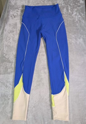 Wilo The Label Women s Size S Blue   Color block Racer Trio Leggings  NWT