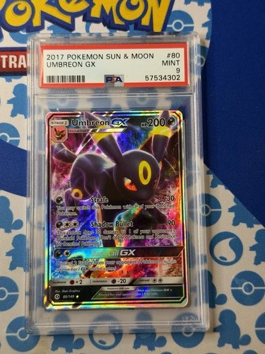 2017 POKEMON SUN & MOON #80 UMBREON GX PSA 9