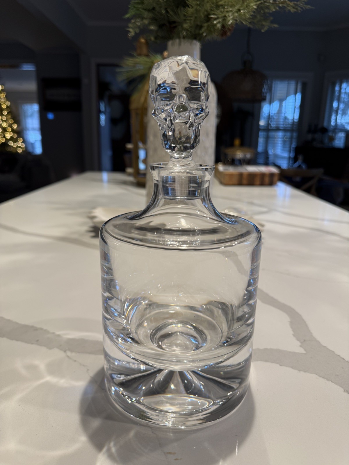 Crystal Skull Whiskey Decanter