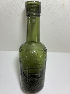 Nice Old BIRMINGHAM Dark Green 1/2 Pint Beer Victorian Bottle