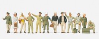Preiser Military Figuren 1:87 Piloten Bodenpersonal Usaf 1942-45 H0 16521