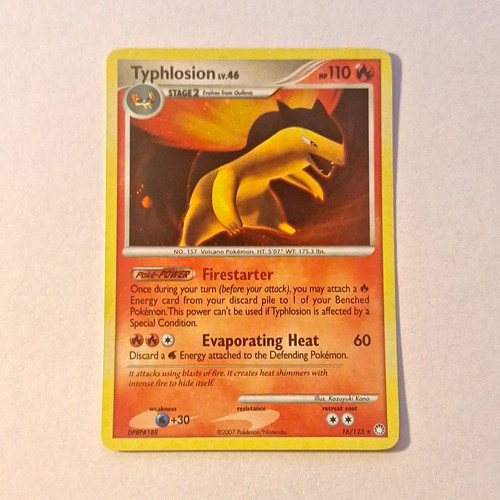 Pokemon TCG Typhlosion 16/123 Mysterious Treasures Holo MP