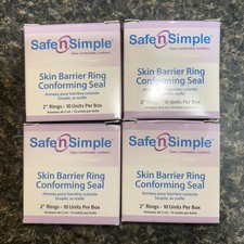 Safe N Simple SNS684U2. 2" Skin Barrier Ring. 10 per Box. Pack of 4 40 seals 