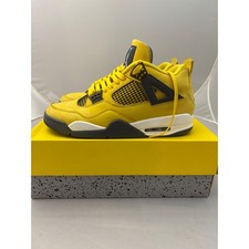 Air Jordan 4 Retro Lightning 2021 Tour Yellow Black White CT8527-700 Mens 10.5