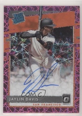 2020 Panini Donruss Optic Pink Velocity Prizm Jaylin Davis #RRS-JD Auto RC 2l4