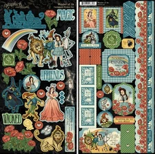 Graphic 45 Sticker Set-Wonder Of Oz - 3 Pack
