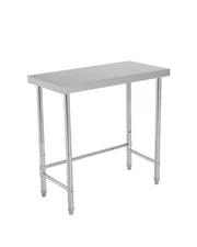 Stainless Steel Work Table 18x36 Inch, Stainless Steel Kitchen Food Prep Comm...