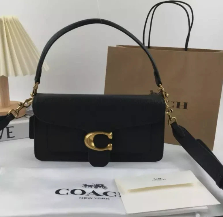 Coach 73995 Tabby 26 Shoulder Bag 2Way Crossbody Black Leather Outlet NEW