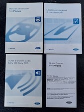 LIBRETTO USO E MANUTENZIONE FORD FOCUS 1°SERIE (MKL-MK1)