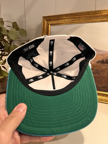 Men's New Era White Miami Dolphins Murray A-Frame Golfer 9FORTY Snapback Hat - Picture 5 of 7