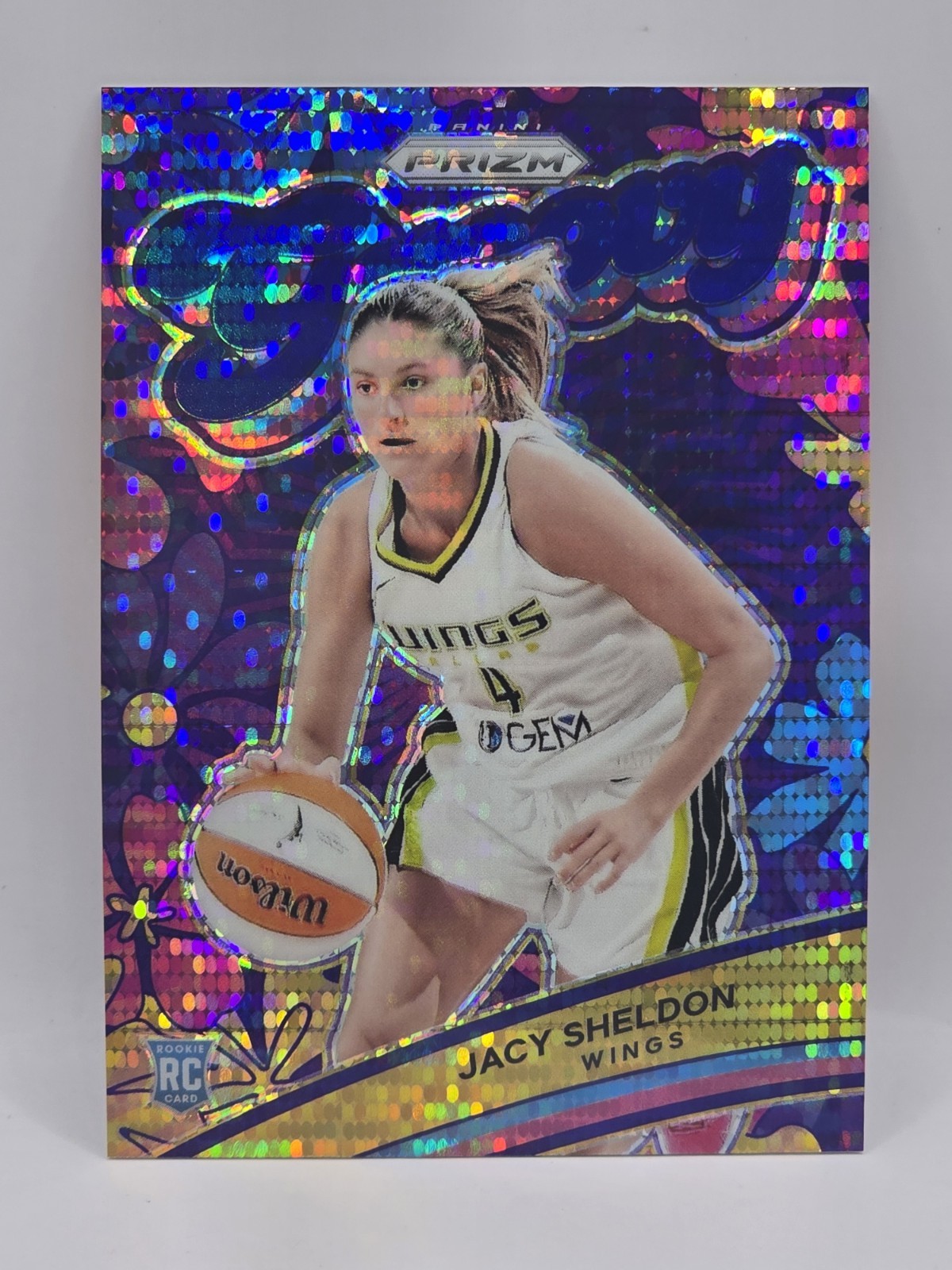 2024 Prizm WNBA Jacy Sheldon #2 Groovy Blue PULSAR Prizm /199 WINGS