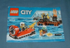 CITY, FIRE STARTER SET NO. 60106 - LEGO - 2016- USED CONDITION