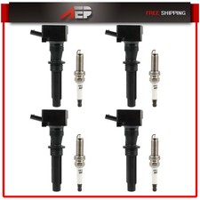 For Land Rover Range Rover Velar 2.0L 2018-2023 4x Ignition Coils & Spark Plugs