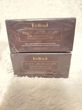 Kojic Acid Dark Spot Remover Soap Bars with Vitamin C, Retinol, Turmeric 2pk-4ea