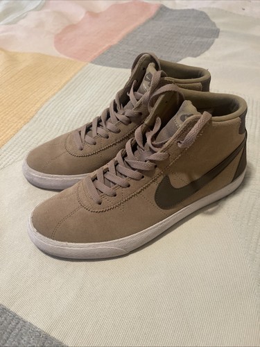 Nike SB Bruin High Khaki Sand Wildleder Damen Turnschuhe Gr. 10 - 2017 - 923112-200 - Bild 1 von 15