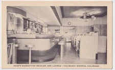 COLORADO SPRINGS STAN'S MANHATTAN BROILER & LOUNGE BAR AND BOOTHS CIRCA 1948