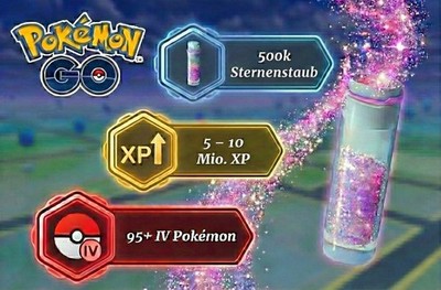 Pokémon Go Sternenstaub & XP Farm Service | 500 Tausend Stardust   