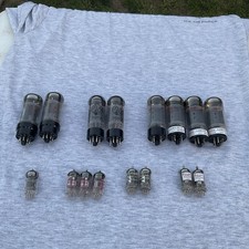 Lot of 16 Vintage Vacuum Tubes Assorted Sizes Estate Find As Is Untested