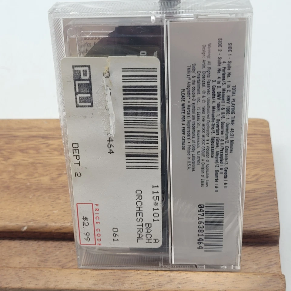 Brand New Sealed ACS 8146 Allegretto- Bach Orchestral Suites Nos 1 & 4 Cassette - Image 2 of 2