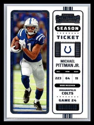 2022 Panini Contenders #45 Michael Pittman Jr.
