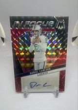 2025 Panini Mosaic - In Focus Signatures Daniel Carlson #IFS-DCN Red Prizm /199