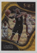 2021-22 Panini Select Courtside Gold Wave Prizm LaMarcus Aldridge #209 0hl