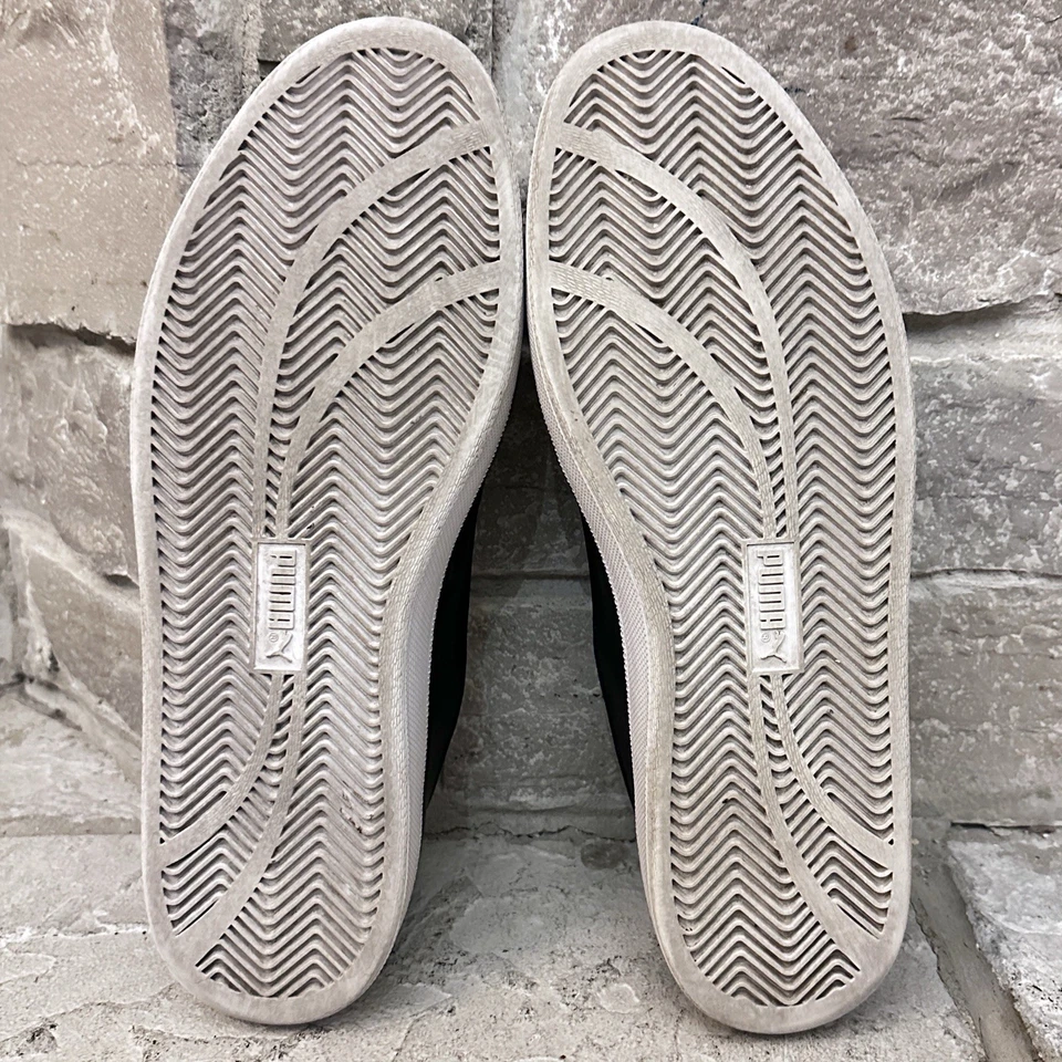 Near Mint Puma x Alexander McQueen Suede Denim Low Sneakers Shoes 11 Men - Image 3 of 4