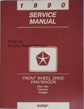 1990 Dodge Grand Caravan Plymouth Voyager Shop Repair Service Manual Original