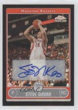 2006-07 Topps Chrome Black Refractor Auto Steve Novak #174 Auto pe8
