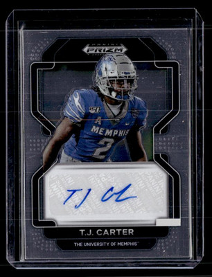 2023 Prizm Draft Picks #RA-TJC T.J. Carter 2022 Prizm Draft Picks Autos AU