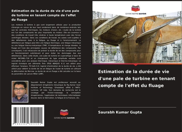 Saurabh Kumar Gupta | Estimation De La DuréE De Vie D'une Pale De Turbine En...-image