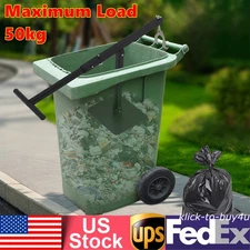 Manual Trash Can Compactor Waste Recycling Hand Tool for 60L-100L Wheelie Bins