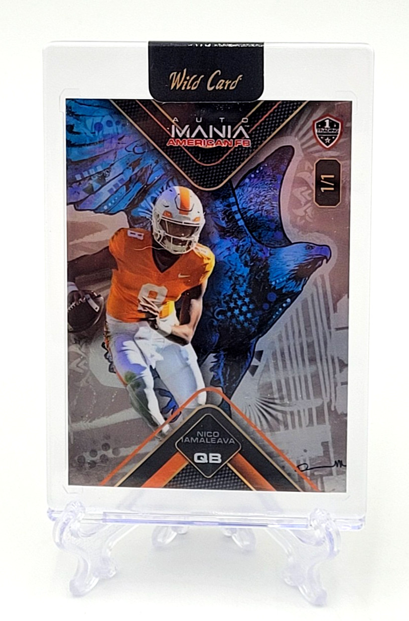 2024 Wild Card Auto Mania Nico Iamaleava Tennessee Volunteers #AMAT-NI /1