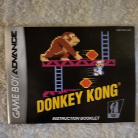 Donkey Kong Classic NES Game Boy Advance GBA Box Manual ONLY Good Condition GBA