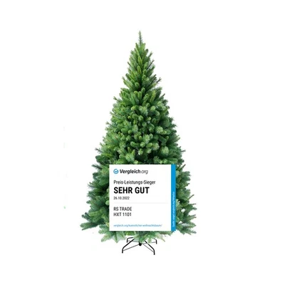120 cm exkl künstlicher Weihnachtsbaum Christbaum Tannenbaum inkl. Metallständer - Bild 1 von 4