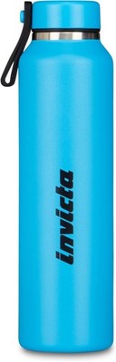 Invicta Thermosflasche Slim Plain, blau, 480 ml, Edelstahl, BPA-frei